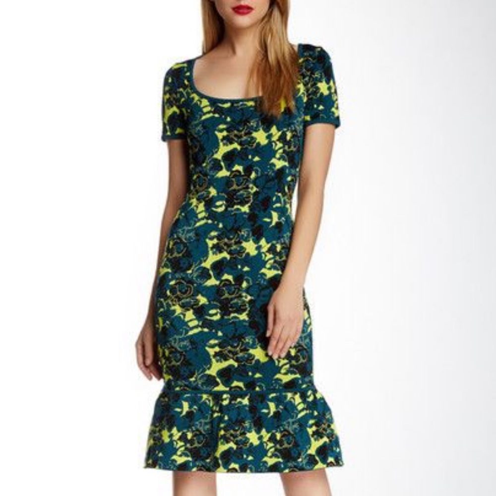 Zac Zac Posen stretch knit flower print dress